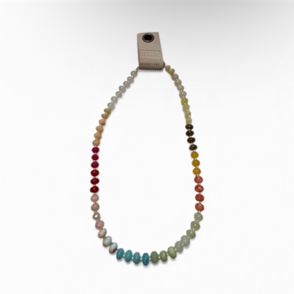 Anthropologie Multicolor Beaded Stone Necklace - Picture 2 of 2